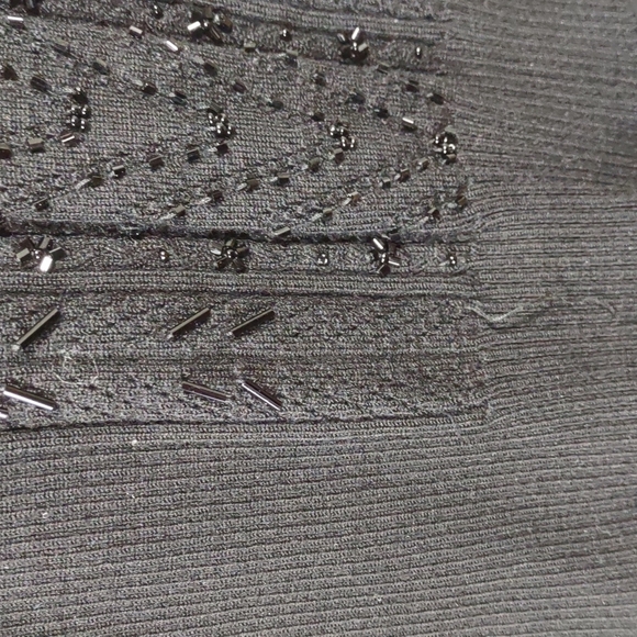 Requirements Beaded Sleeveless Turtleneck Sweater - Picture 5 of 7